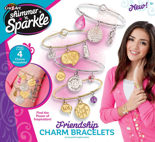 Cra-Z-Art Shimmer ‘N Sparkle Trendy Charm Bracelet Kit