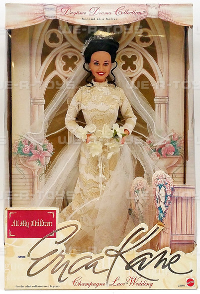 Erica Kane All My Children Champagne Lace Wedding Barbie Doll 1999 Mattel #23004