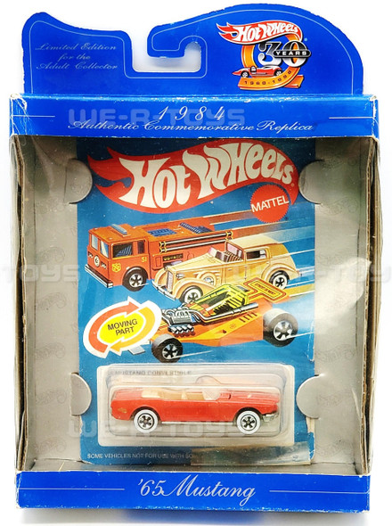  Hot Wheels 30 Years Commemorative Replica '65 Red Mustang Vehicle #18873 NEW 