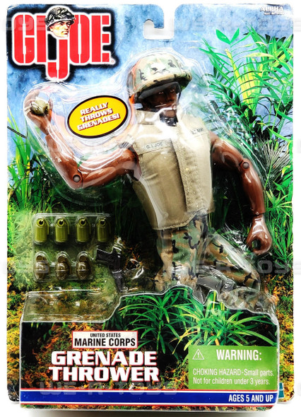 G.I. Joe United States Marine Corps Grenade Thrower Figure African American NRFP