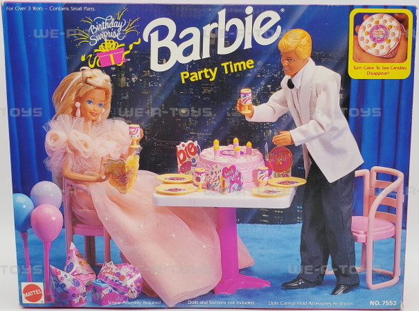 Barbie Birthday Surprise Party Time Gift Set 1990 Mattel #7552 NRFB