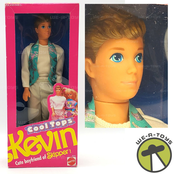 Barbie Cool Tops Kevin Doll Boyfriend of Skipper Mattel 1990 #9351 NEW