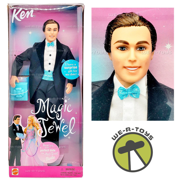 Barbie Magic Jewel Ken Doll Tuxedo With Gift 2001 Mattel No. 54855