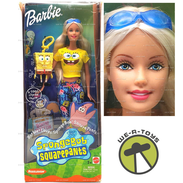 Barbie Loves Spongebob Squarepants Doll Mattel 2002 #B2993