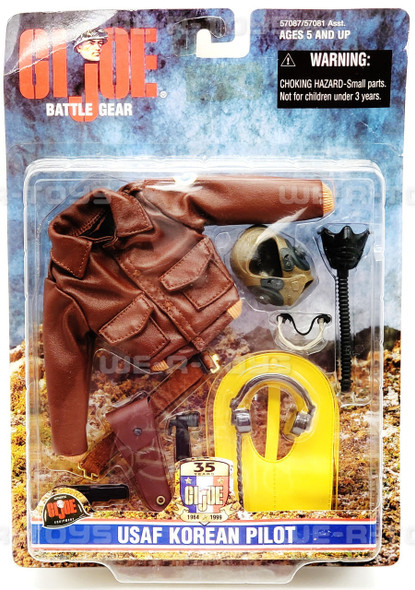 G.I. Joe Battle Gear USAF Korean Pilot Accessories Set Hasbro 1999 No. 57087 NEW