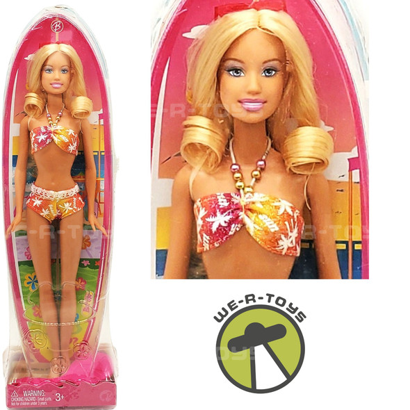 Beach Party Barbie Doll 2008 Mattel N4902 NEW