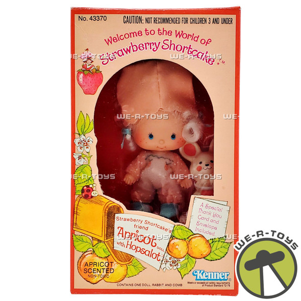 Strawberry Shortcake Apricot Doll With Hopsalot Pet Kenner 1980 #43370