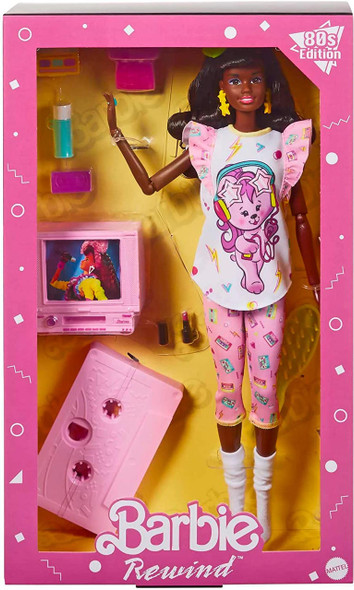 Barbie Rewind Slumber Party Barbie Doll African American 2022 Mattel HJX19