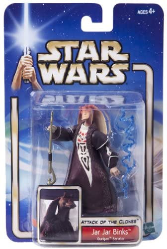 Star Wars Episode II Attack of the Clones Jar Jar Binks Gungan Senator Figure