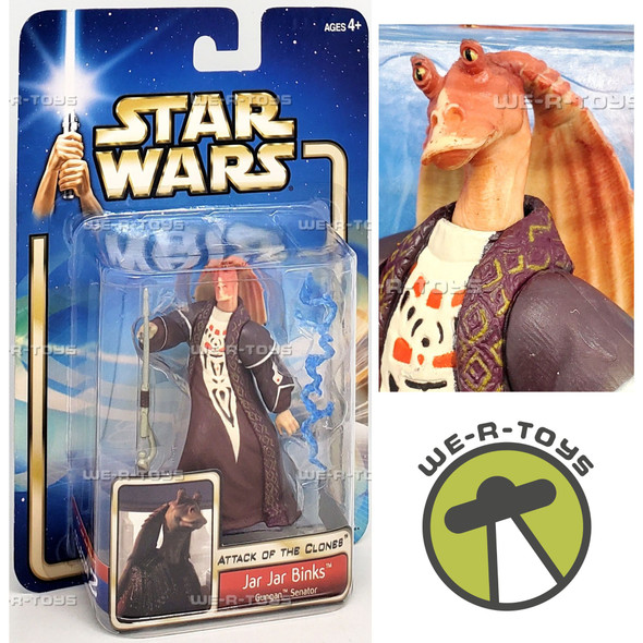 Star Wars Episode II Attack of the Clones Jar Jar Binks Gungan Senator Figure