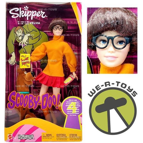 Barbie Skipper As Velma from Scooby-Doo Doll 2002 Mattel B3282