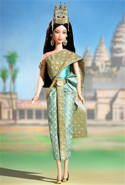 Dolls of the World Princess of Cambodia Barbie Doll 2003 Mattel B3460