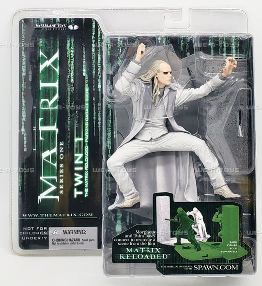 The Matrix Series 1 Twin 1 Parking Garage Scene Figure McFarlane Toys 2003 NRFP