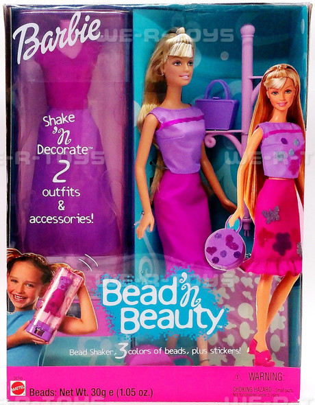 Bead 'n Beauty Barbie Doll 2001 Mattel 52745