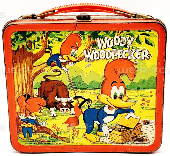 Woody the Woodpecker Metal Lunch Box Aladdin Industries 1972 USED