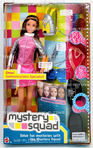 Mystery Squad Drew Communications Specialist Barbie Doll 2002 Mattel 55536