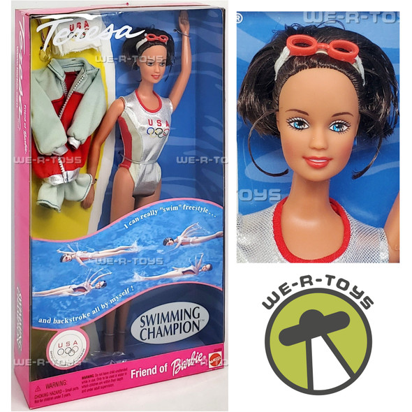 Swimming Champion Teresa Doll Friend of Barbie 1999 Mattel 25489