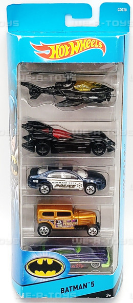 Hot Wheels City DC Batman #5 Vehicle Pack of 5 Mattel 2015 No. CDT28 NRFB