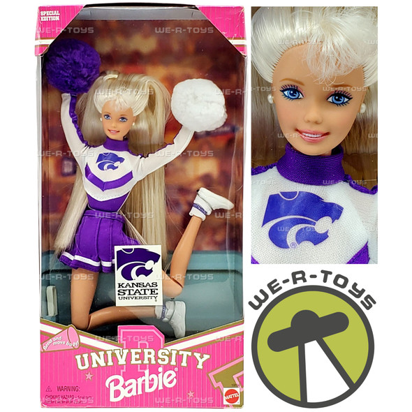 Purdue University Cheerleader Barbie Doll 1996 Mattel No. 19868