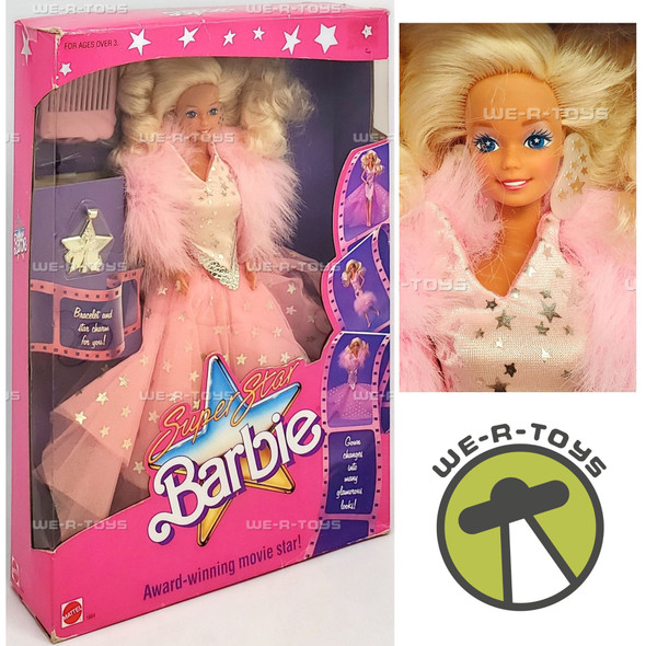 Barbie Super Star Doll Award-Winning Movie Star 1988 Mattel #1604 NRFB