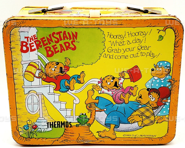 The Berenstain Bears Metal Lunch Box Thermos Brand 1983 USED