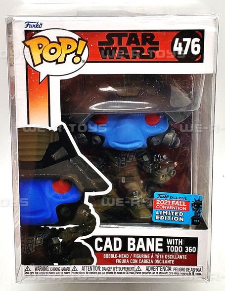 Star Wars 2021 Fall Convention Cad Bane With TODO 360 Funko Pop! Toy #476 NEW