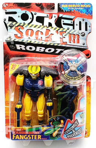 Rock 'Em Sock 'Em Robots Robo Tournament Fangster Figure Mattel 2001 NRFP