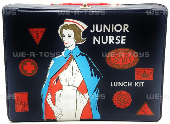 Junior Nurse Lunch Kit Vinyl Lunch Box With Thermos 1963 USED