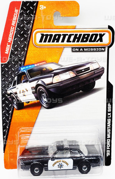 Matchbox On a Mission '93 Ford Mustang LX SSP Vehicle Mattel 2013 #30782 NEW