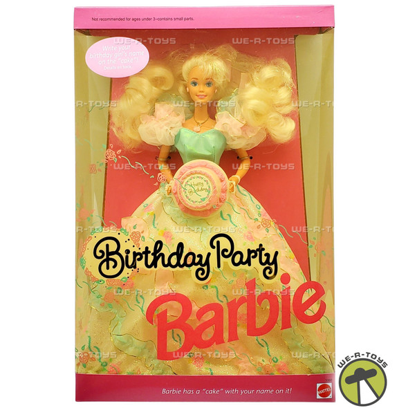 Birthday Party Barbie Doll 1992 Mattel No. 3388