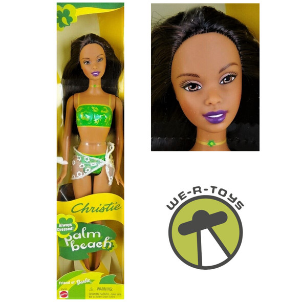 Christie Friend of Barbie Palm Beach Doll Always Dressed 2001 Mattel 53458 NRFB