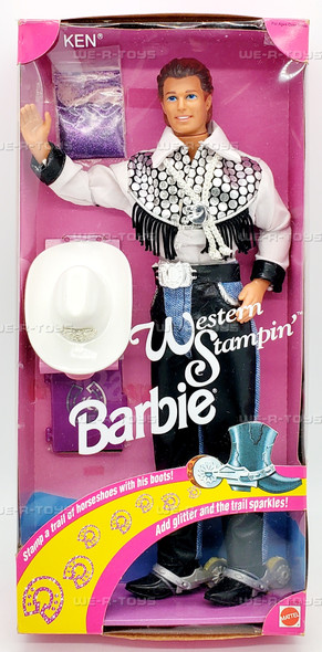 Western Stampin' Ken Barbie Doll 1993 Mattel 10294