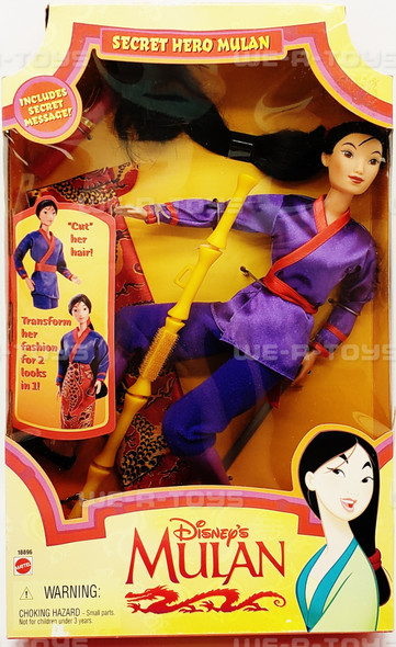 Disney's Mulan Doll Real Riding Mulan & Khan Gift Set w/ Mushu