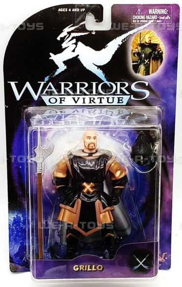 Warriors of Virtue Grillo 6" Scale Action Figure 1997 Play'em Toys NRFP