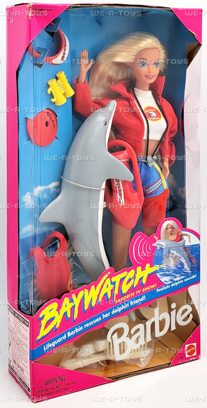 Baywatch Barbie Doll with Dolphin Friend 1994 Mattel 13199