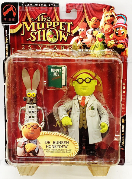 The Muppets Jim Henson's The Muppets 25 Years Dr. Bunsen Honeydew Figure 2002 NRFP