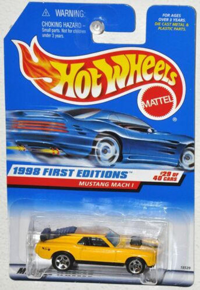  Hot Wheels 1998 First Editions #29 Mustang Mach I Diecast Vehicle 