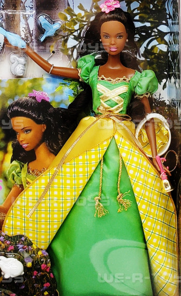 Barbie The Tale of the Forest Princess African American Doll Mattel 2000 #29459