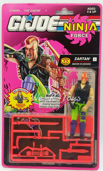  G.I. Joe Ninja Force Zartan Master of Disguise Action Figure 1992 Hasbro 6872 