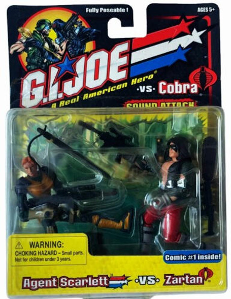  G.I. Joe vs. Cobra Agent Scarlett vs. Zartan 2-Pack 3.75" Action Figures Hasbro 