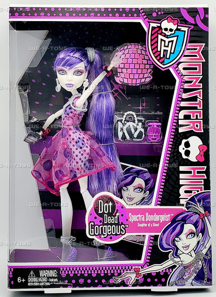 Monster High Dot Dead Gorgeous Spectra Vondergeist Doll X4531 Mattel 2012