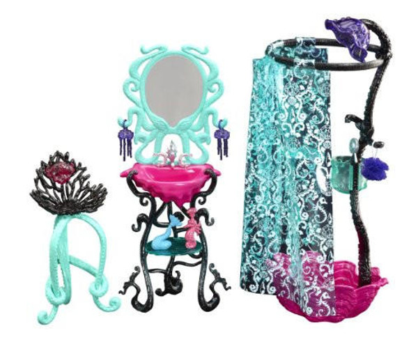  Monster High Lagoona Blue Shower and Vanity Playset 2013 Mattel #Y7715 