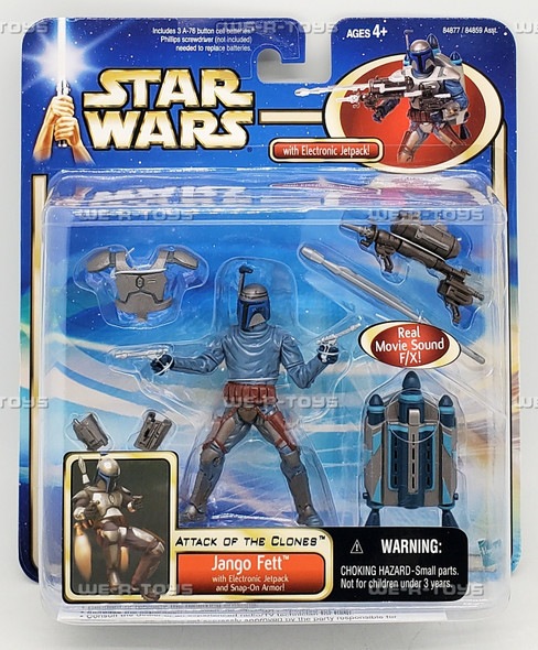 Star Wars Episode II Attack of the Clones Jango Fett Deluxe Action Figure 2002