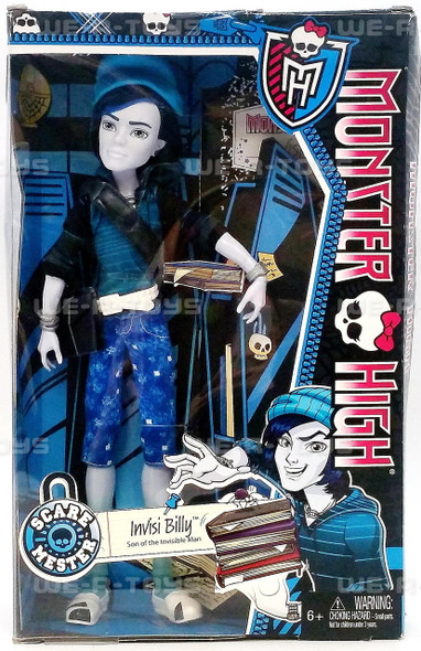 Monster High Scare Mester Invisi Billy Doll 2013 Mattel #BJM44