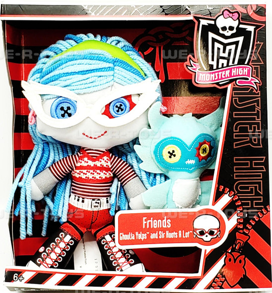  Monster High Friends Plush Ghoulia Yelps and Sir Hoots A Lot 2011 Mattel #W2567 