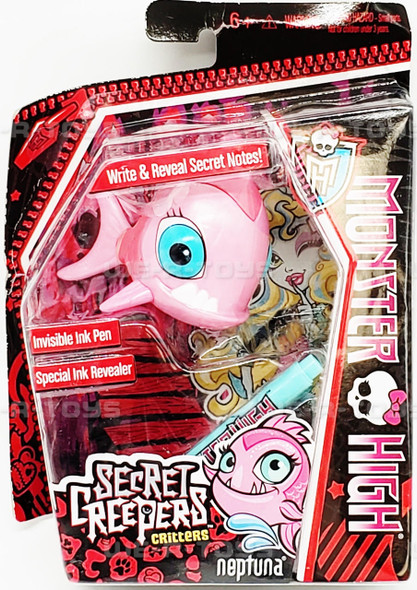  Monster High Secret Creepers Critters Neptuna Figure Mattel 2013 #BDD96 NEW 