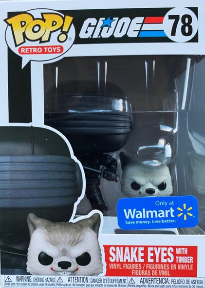 Funko Pop! Retro Toys 78 G.I. Joe Snake Eyes & Timber Vinyl Figures