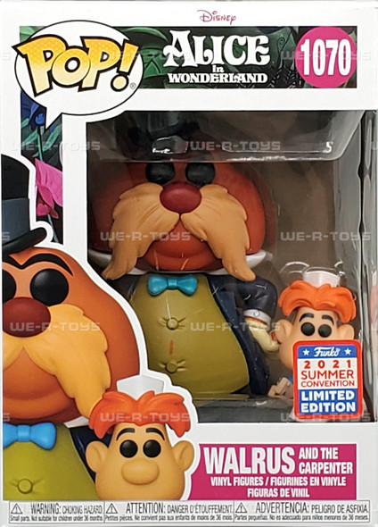 Funko Pop 1070 Disney Alice in Wonderland Walrus & The Carpenter Vinyl Figures