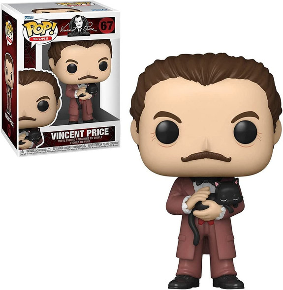 Funko Pop! Icons 67 Vincent Price with Black Cat Vinyl Figure 2021