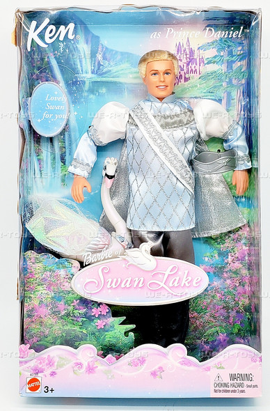 Ken as Prince Daniel Barbie of Swan Lake Doll with Swan 2003 Mattel B2768 Ken as Prince Daniel Barbie of Swan Lake Doll with Swan 2003 Mattel B2768